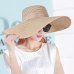 Elegant Style Summer Large Brim Straw Hat Adult Women Girls Fashion Sun Hat uv Protect Big Bow Summer Beach Hat