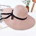 Embroidery Summer Straw Hat Women Wide Brim Sun Protection Beach Hat 2019 Adjustable Floppy Foldable Sun Hats for Women Ladies