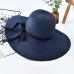 Embroidery Summer Straw Hat Women Wide Brim Sun Protection Beach Hat 2019 Adjustable Floppy Foldable Sun Hats for Women Ladies