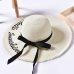 Embroidery Summer Straw Hat Women Wide Brim Sun Protection Beach Hat 2019 Adjustable Floppy Foldable Sun Hats for Women Ladies