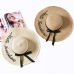 Embroidery Summer Straw Hat Women Wide Brim Sun Protection Beach Hat 2019 Adjustable Floppy Foldable Sun Hats for Women Ladies