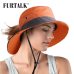 FURTALK Safari Sun Hats for Women Summer Hat Wide Brim UV UPF Protection Ponytail Outdoor Fishing Hiking Hat for Female 2019