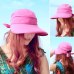 Fashion Travel Solid Foldable Cap Visors Sun Hat Bowknot Hiking Practical Ladies Summer Beach Korean Style Outdoor