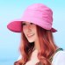 Fashion Travel Solid Foldable Cap Visors Sun Hat Bowknot Hiking Practical Ladies Summer Beach Korean Style Outdoor