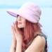 Fashion Travel Solid Foldable Cap Visors Sun Hat Bowknot Hiking Practical Ladies Summer Beach Korean Style Outdoor