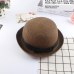 Fashion parent-child Cute Bow tie sun hats Girl hand made straw wave wide brim sun hats casual shade hat summer woman beach hat