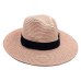 Femme Vintage Panama Hat Men Straw Fedora Sunhat Women Summer Beach Sun Visor Cap Chapeau Cool Jazz Trilby Cap Sombrero