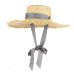 GEMVIE Handmade Weave Raffia Straw Hat For Women Wide Brim Floppy Sun Hat Summer Hats Lady Beach Cap With Chin Strap Fashionable