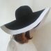 Hot 2017 fashion women Beach hats for women summer straw hat beach cap sun hats Sexy  ladies Black and white large brim hat