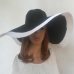 Hot 2017 fashion women Beach hats for women summer straw hat beach cap sun hats Sexy  ladies Black and white large brim hat