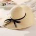 New 2019 Hot Sale Round Top Raffia Wide Brim Straw Hats Summer Sun Hats for Women With Leisure Beach Hats Lady Flat Gorras