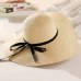 New 2019 Hot Sale Round Top Raffia Wide Brim Straw Hats Summer Sun Hats for Women With Leisure Beach Hats Lady Flat Gorras