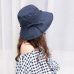 New Fashion Women Floppy Cotton Sun Hat With Bow Wide Large Brim Cap Summer Beach Foldable Neck Anti-Ultraviolet Hats