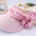 New Sun Hats For Women Fashion Lady Summer Visor Hat Female Beach Cap Prevention Of Ultraviolet & Flower Design Hat