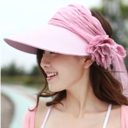 New Sun Hats For Women Fashion Lady Summer Visor Hat Female Beach Cap Prevention Of Ultraviolet & Flower Design Hat