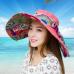 [SUOGRY] 2017 Fashion Design Flower Foldable Brimmed Sun Hat Summer Hats for Women UV Protection Free Shipping