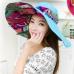 [SUOGRY] 2017 Fashion Design Flower Foldable Brimmed Sun Hat Summer Hats for Women UV Protection Free Shipping