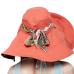 [SUOGRY] 2017 Fashion Design Flower Foldable Brimmed Sun Hat Summer Hats for Women UV Protection Free Shipping