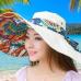 [SUOGRY] 2017 Fashion Design Flower Foldable Brimmed Sun Hat Summer Hats for Women UV Protection Free Shipping