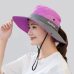 Summer Mesh Wide Brim Sun Hats for Women Breathable Sunhat Outdoor UV Protection Top Men Bucket Hats Sport Fishing Unisex WH609