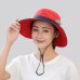 Summer Mesh Wide Brim Sun Hats for Women Breathable Sunhat Outdoor UV Protection Top Men Bucket Hats Sport Fishing Unisex WH609