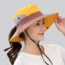 Summer Mesh Wide Brim Sun Hats for Women Breathable Sunhat Outdoor UV Protection Top Men Bucket Hats Sport Fishing Unisex WH609