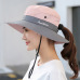 Summer Mesh Wide Brim Sun Hats for Women Breathable Sunhat Outdoor UV Protection Top Men Bucket Hats Sport Fishing Unisex WH609