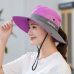 Summer Mesh Wide Brim Sun Hats for Women Breathable Sunhat Outdoor UV Protection Top Men Bucket Hats Sport Fishing Unisex WH609