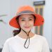 Summer Mesh Wide Brim Sun Hats for Women Breathable Sunhat Outdoor UV Protection Top Men Bucket Hats Sport Fishing Unisex WH609