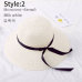 Summer Wide Big Brim  floppy Straw Hats Sun Hats For Women  UV Protection Panama Beach Hats Ladies bow  hat chapeau femme ete