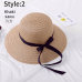 Summer Wide Big Brim  floppy Straw Hats Sun Hats For Women  UV Protection Panama Beach Hats Ladies bow  hat chapeau femme ete