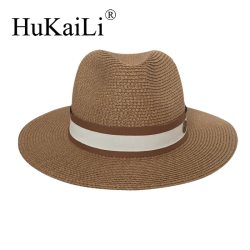 The spring/summer jazz straw hat Sun hat Breathable hat street travel joker bonnet