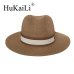 The spring/summer jazz straw hat Sun hat Breathable hat street travel joker bonnet