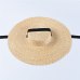 USPOP 2019 Newest women sun hat french style wide brim straw hat casual natural wheat straw hat lace-up beach hat shade