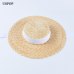 USPOP 2019 Newest women sun hat french style wide brim straw hat casual natural wheat straw hat lace-up beach hat shade