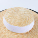 USPOP 2019 Newest women sun hat french style wide brim straw hat casual natural wheat straw hat lace-up beach hat shade