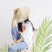 WOMEN Summer Hats Sun Beach Panama Straw hat Wide Wave Brim Folded Outdoor CAPS Leisure Holiday Raffia Cap visors hat