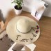 Ymsaid Brand 2018 Letter Embroidery Cap Big Brim Ladies Summer Straw Hat Youth Hats For Women Shade Sunhat Beach Caps Leisure