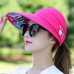 Ymsaid Summer Sun Hats Women Foldable UV Protection Sun Hat Visor Suncreen Floppy Cap Chapeau Femme Outdoor Beach Hat