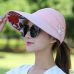 Ymsaid Summer Sun Hats Women Foldable UV Protection Sun Hat Visor Suncreen Floppy Cap Chapeau Femme Outdoor Beach Hat