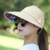 Ymsaid Summer Sun Hats Women Foldable UV Protection Sun Hat Visor Suncreen Floppy Cap Chapeau Femme Outdoor Beach Hat