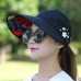 Ymsaid Summer Sun Hats Women Foldable UV Protection Sun Hat Visor Suncreen Floppy Cap Chapeau Femme Outdoor Beach Hat