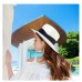 jiangixhuitian 2019 Summer unisex sun hat casual vacation Panama straw hat women wide brim Beach jazz men hats Foldable Chapeau