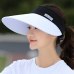 wholesale 1PCS women summer Sun Hats pearl packable sun visor hat with big heads wide brim beach hat UV protection female cap