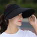 wholesale 1PCS women summer Sun Hats pearl packable sun visor hat with big heads wide brim beach hat UV protection female cap