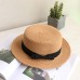 wholesale 2019 flat bow straw hat  girls summer sun Hats For Women Beach boater hat  ladies panama chapeau femme sun fedora