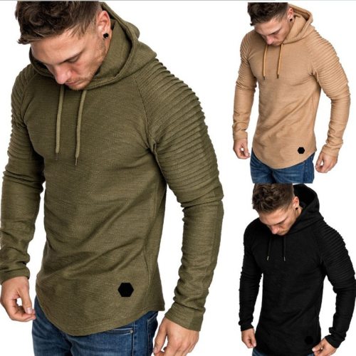 2018 Autumn New Fashion Mens Hoodies Brand Men Solid Color Hooded Sling Sweatshirt Mens Hoodie Hip Hop Hoodie 5XL