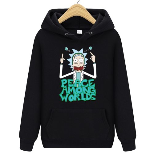 2019 Autum New Design Rick and morty Mens Hoodies Cotton Funny Print Hoodie Man Fashion Rick morty Casual Hoodie Sweatshirt