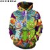 2019 Bule Rick Morty Printed 3D Hoodie Sweatshirts Men Harajuku Autumn Winter Pullover Wolf Men XXXTENTCAION hoodies dropshiping