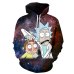 2019 Bule Rick Morty Printed 3D Hoodie Sweatshirts Men Harajuku Autumn Winter Pullover Wolf Men XXXTENTCAION hoodies dropshiping